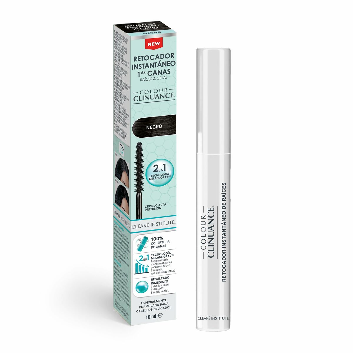 Ögonbryn färgade Clearé Institute COLOUR CLINUANCE Svart 10 ml