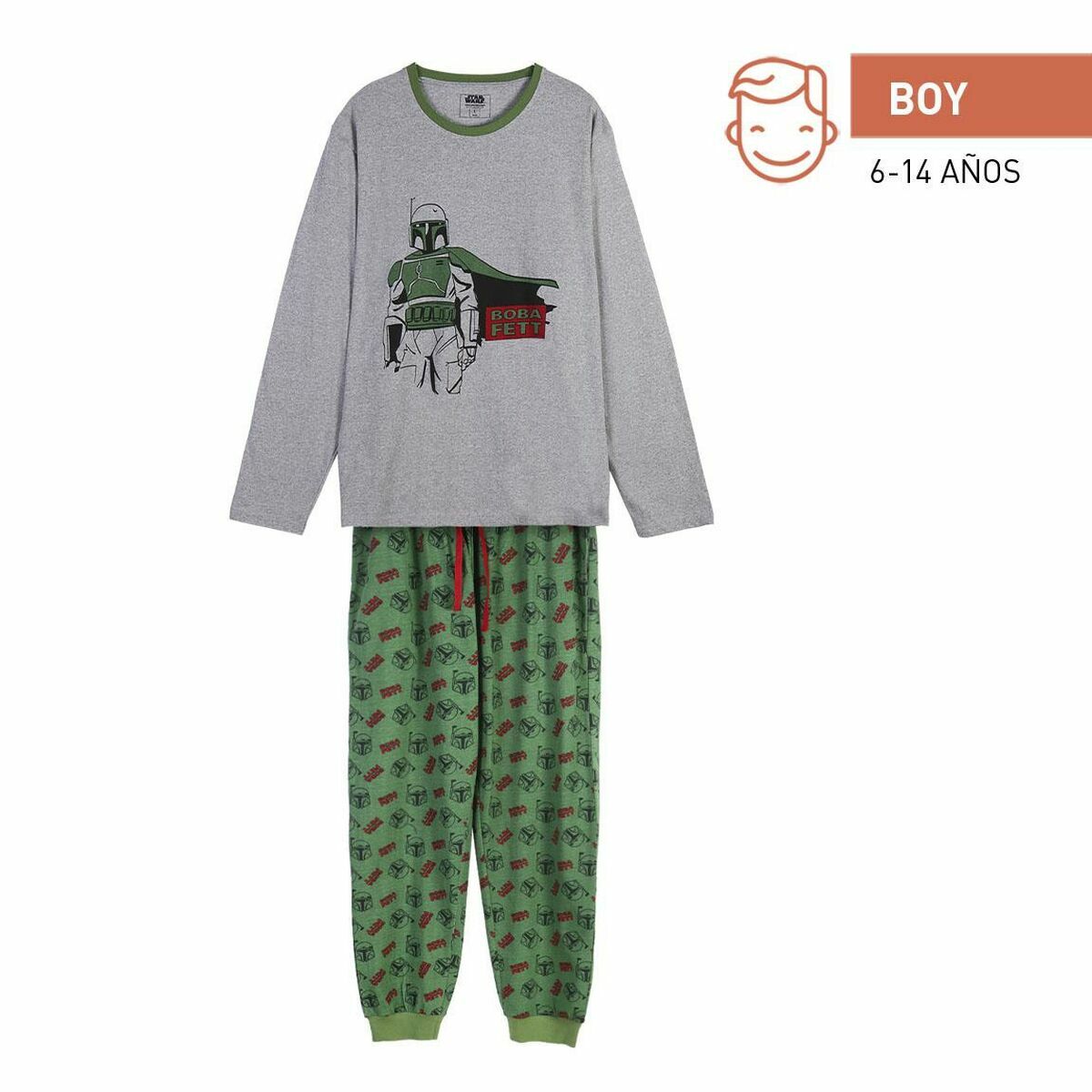 Pyjamas Barn Boba Fett Mörkgrön (Vuxna) - 6