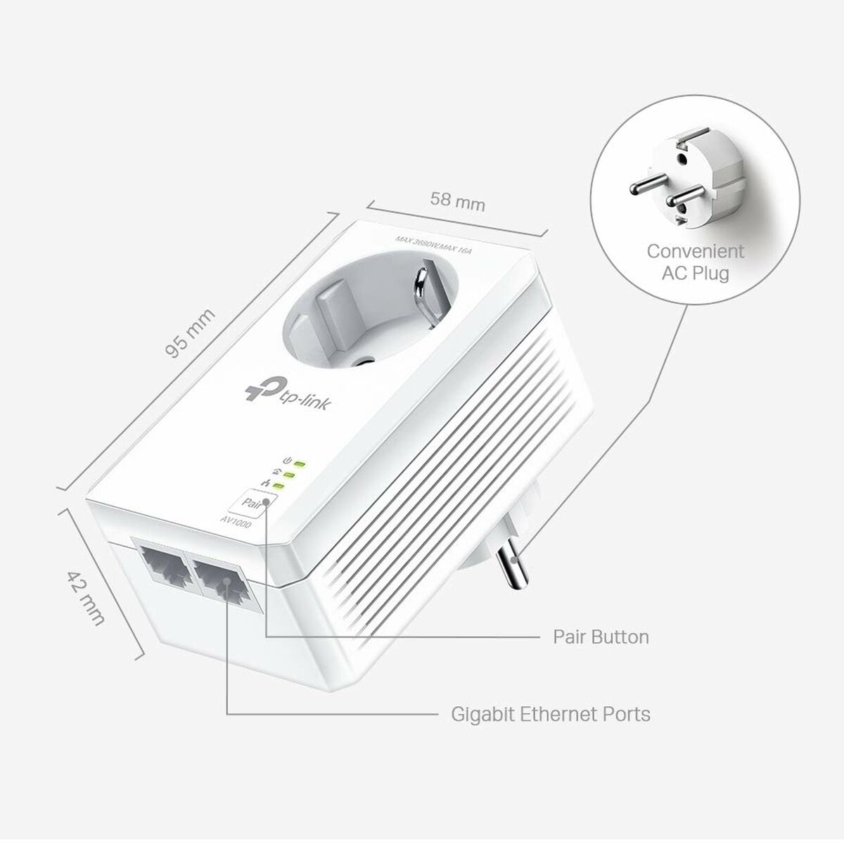 Kraftledning TP-Link TL-PA7027P KIT - 3