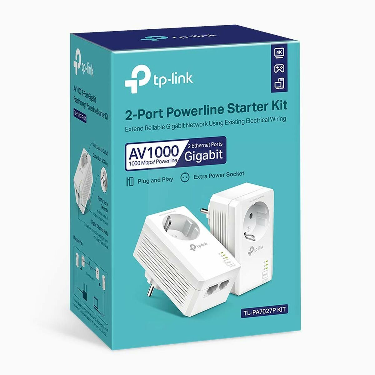 Kraftledning TP-Link TL-PA7027P KIT - 2