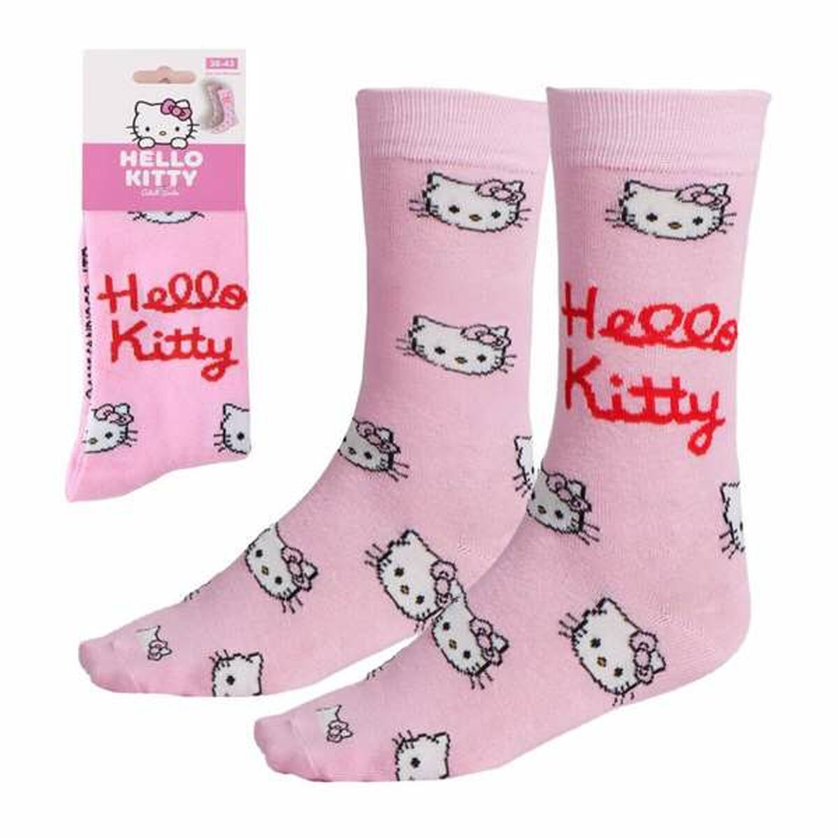 Strumpor Hello Kitty Rosa 36-43