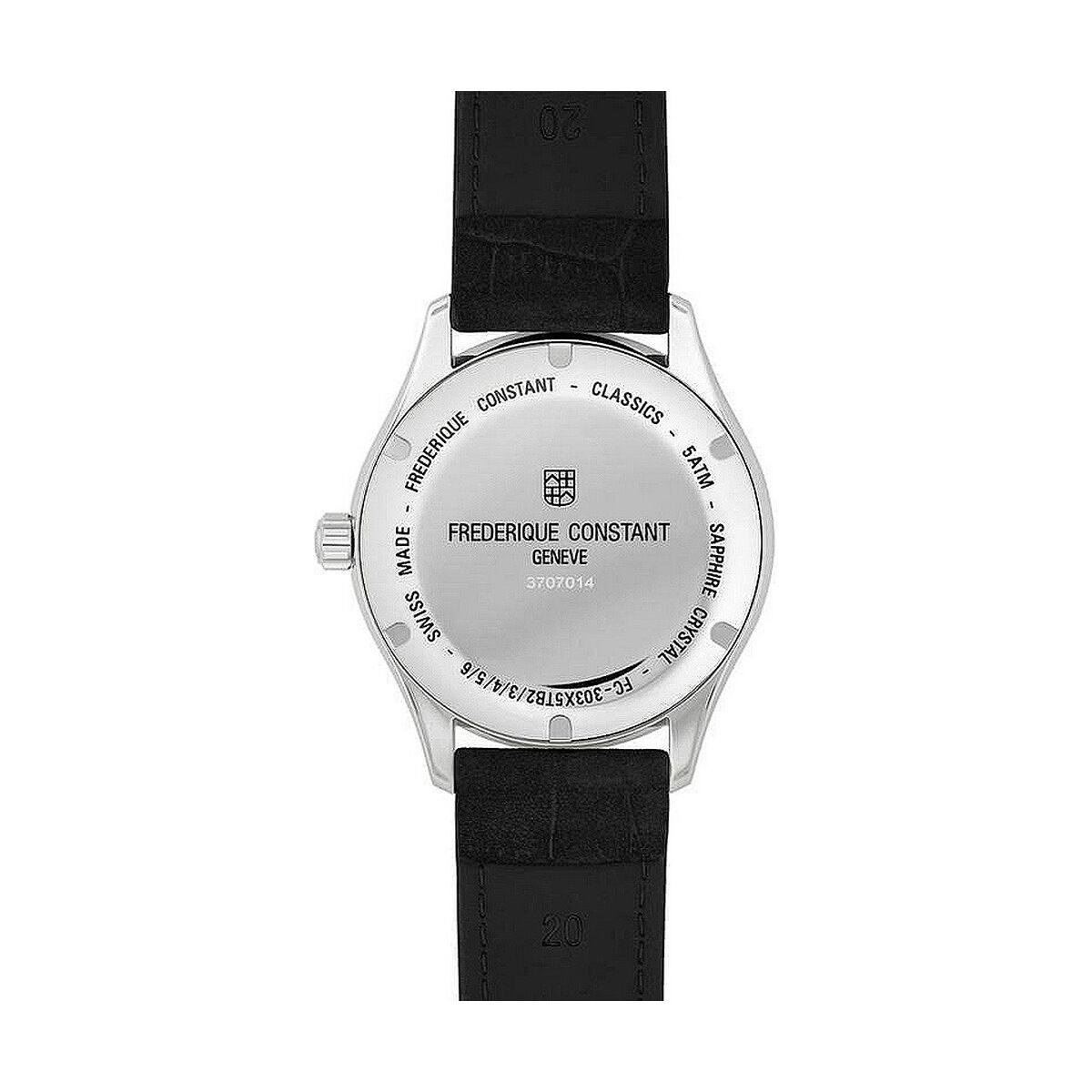 Herrklocka Frederique Constant CLASSIC Svart (Ø 40 mm) - 2