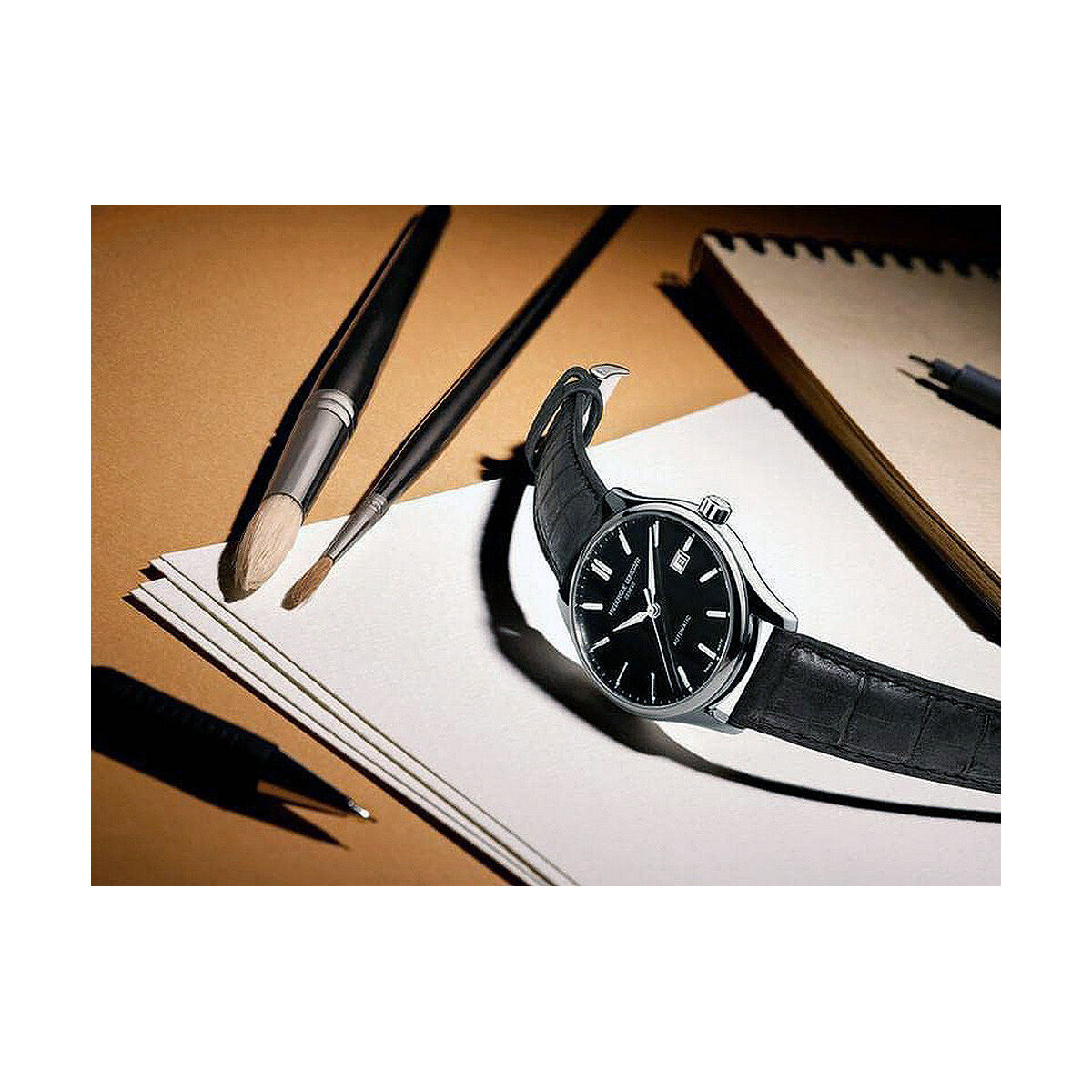 Herrklocka Frederique Constant CLASSIC Svart (Ø 40 mm) - 3