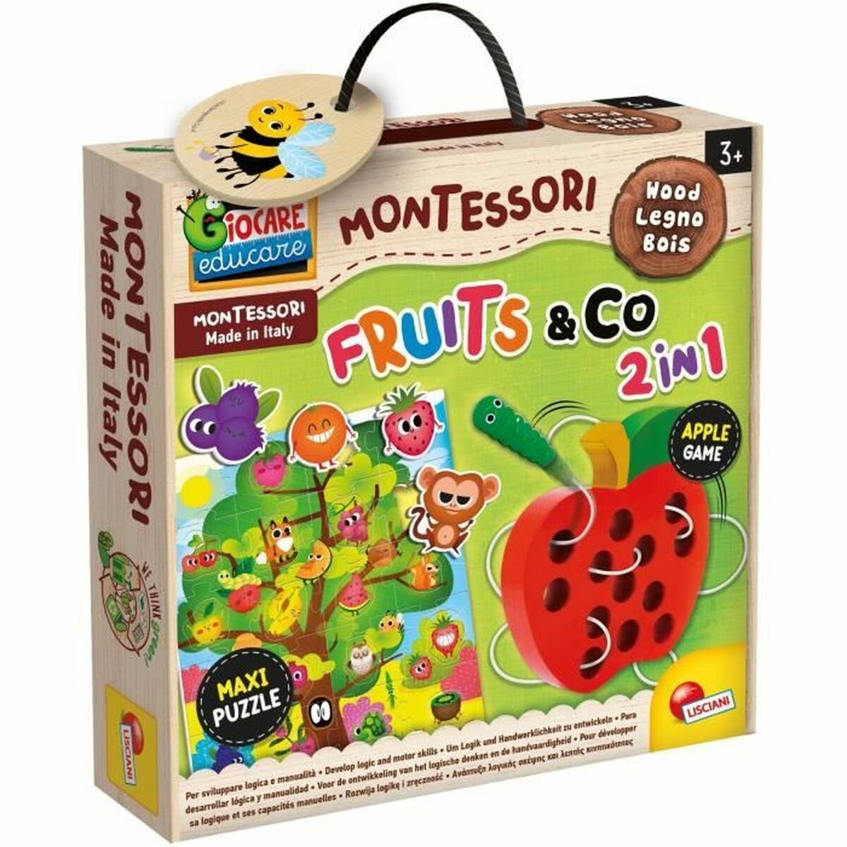 Utbildningsspel Lisciani Giochi Fruits & Co 2 in 1