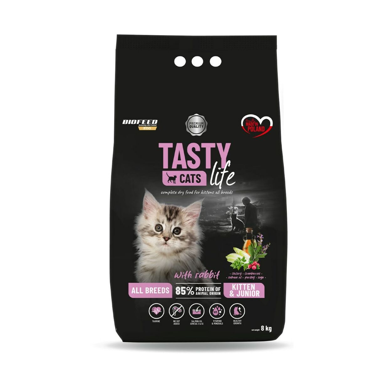 Kattmat Biofeed Tasty Cats Life Kanin 8 kg