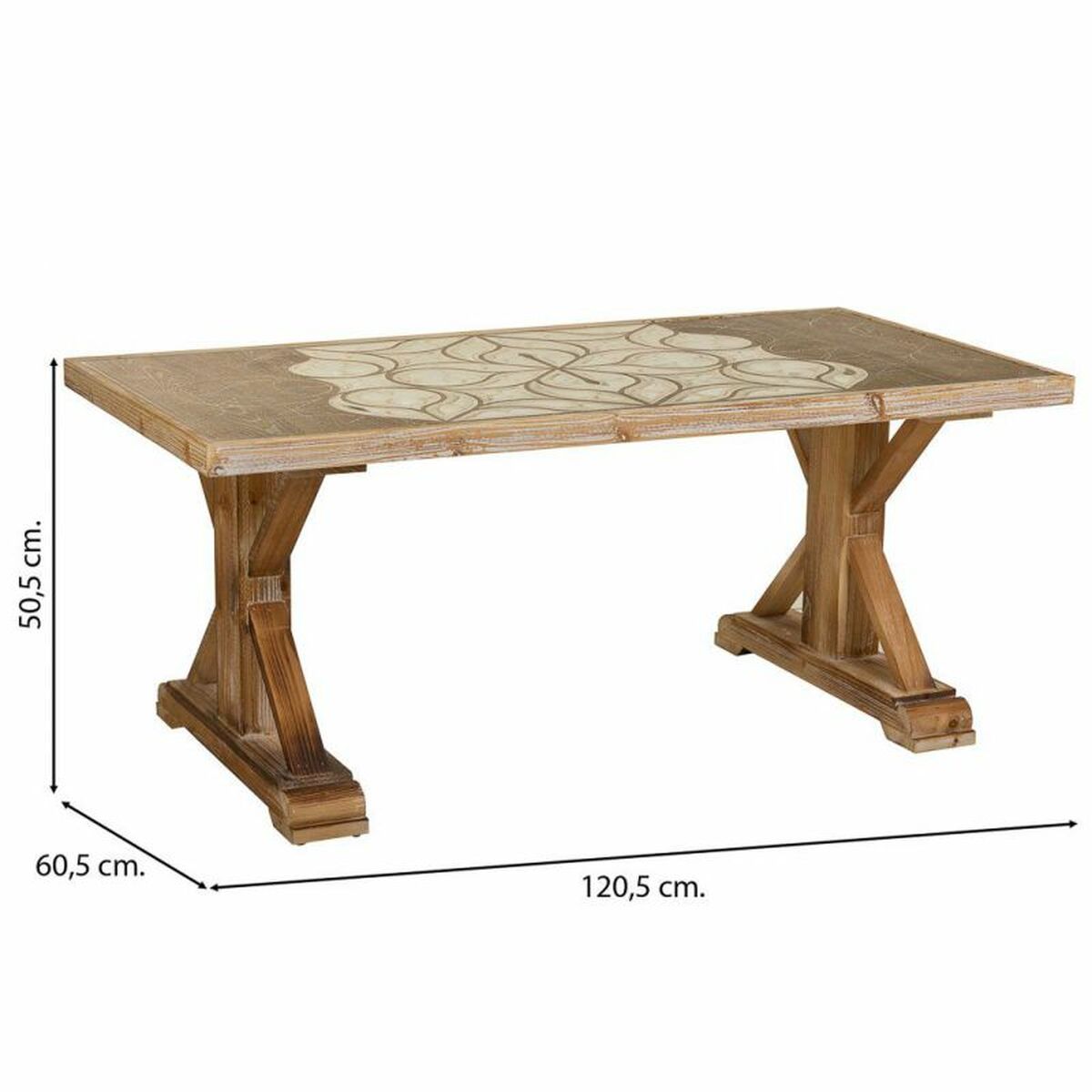 Bord Alexandra House Living Brun 60 x 50 x 120 cm - 5