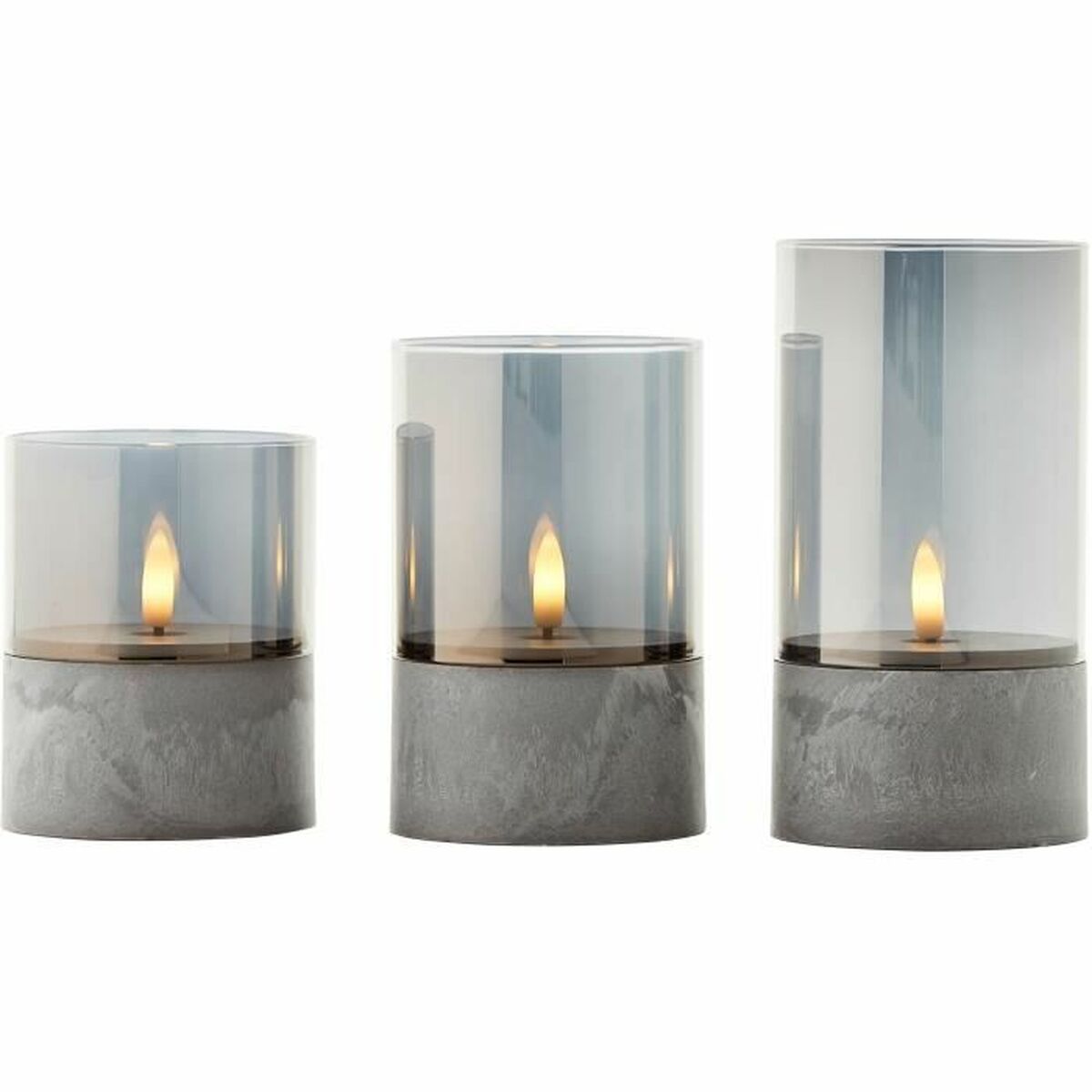 LED Ljus Brilliant Grå Metall 3 antal - 3