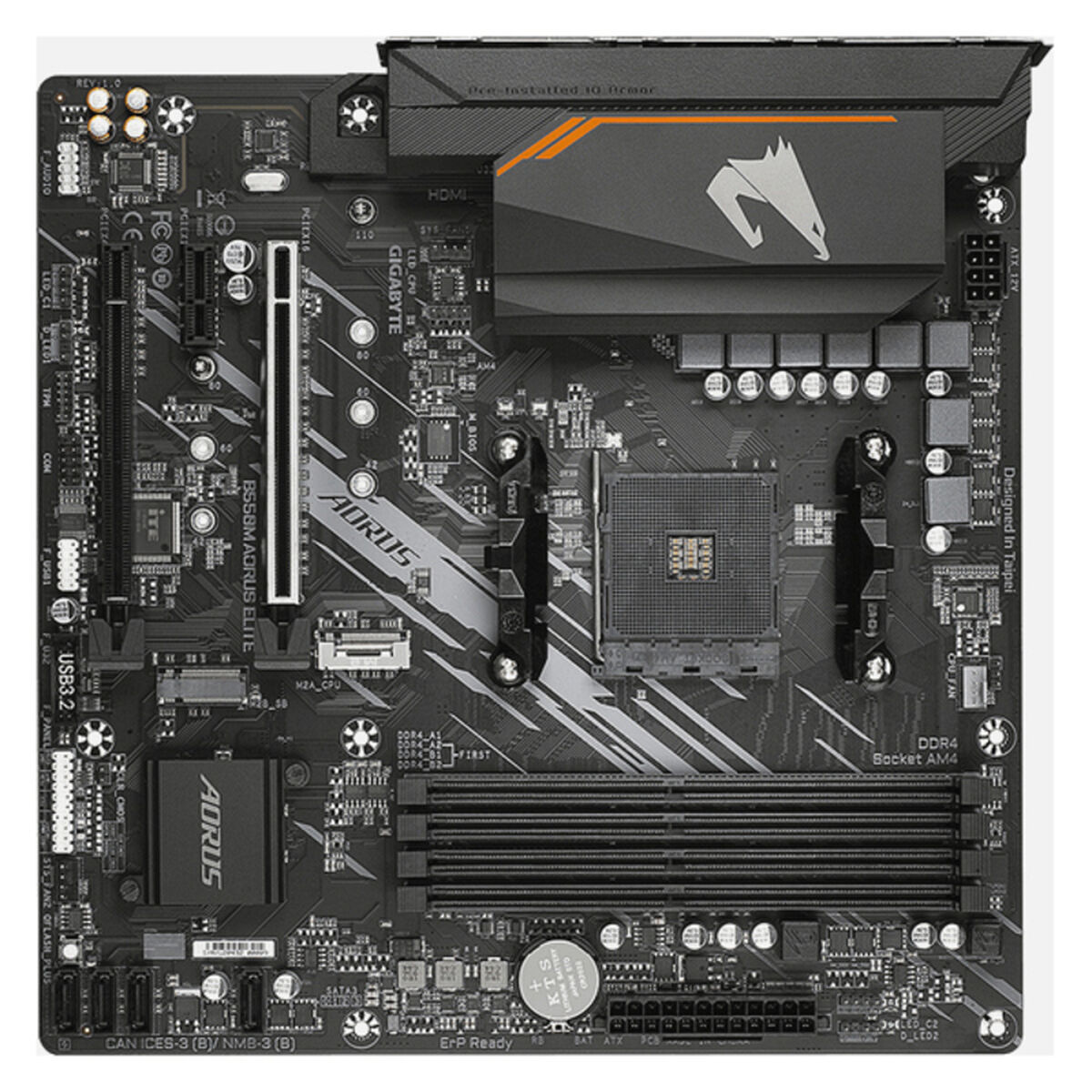 Moderkort Gigabyte B550M Aorus Elite mATX DDR4 AMD AM4 - 2