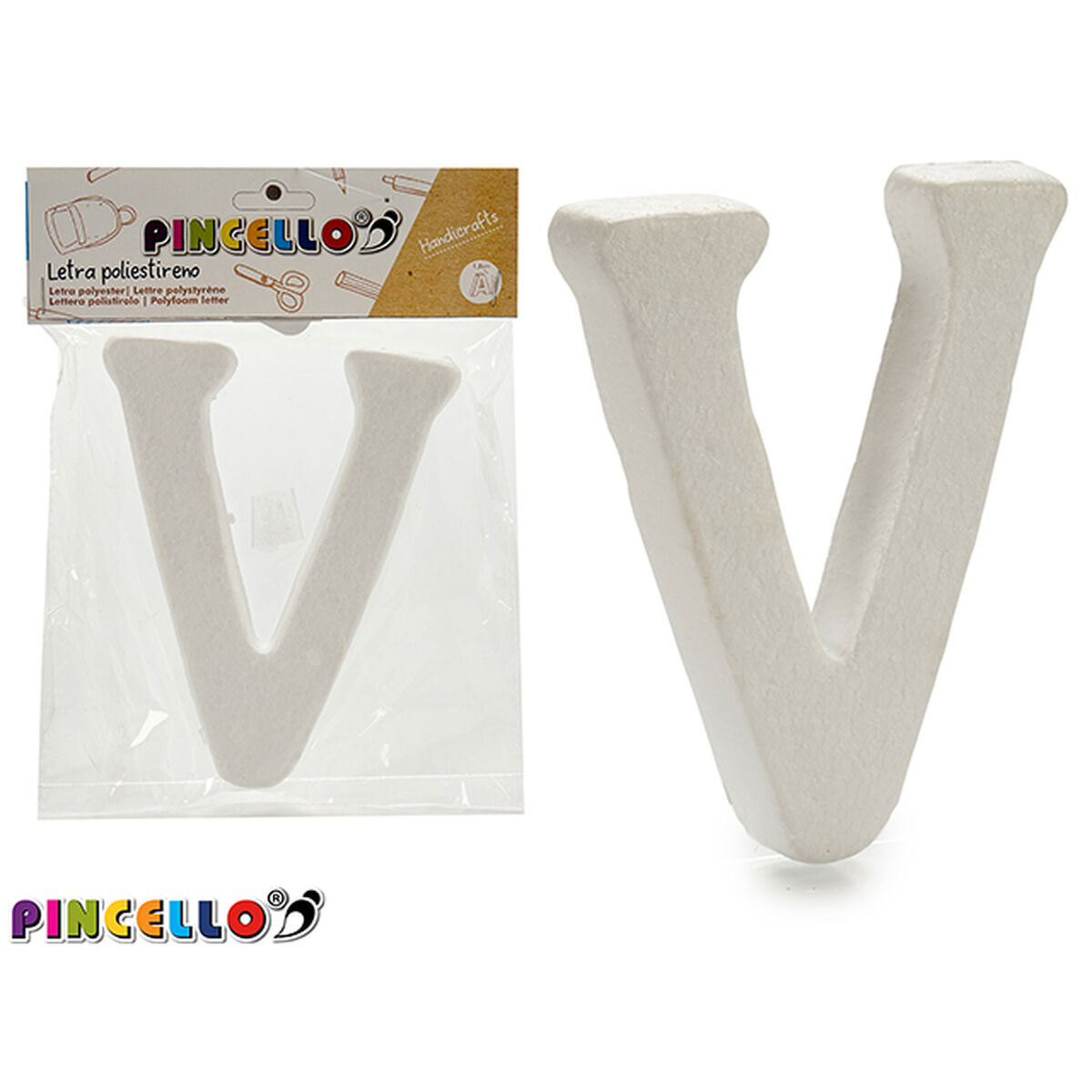 Brev Pincello FOAM LETTER V Brev V (12 antal) - 5