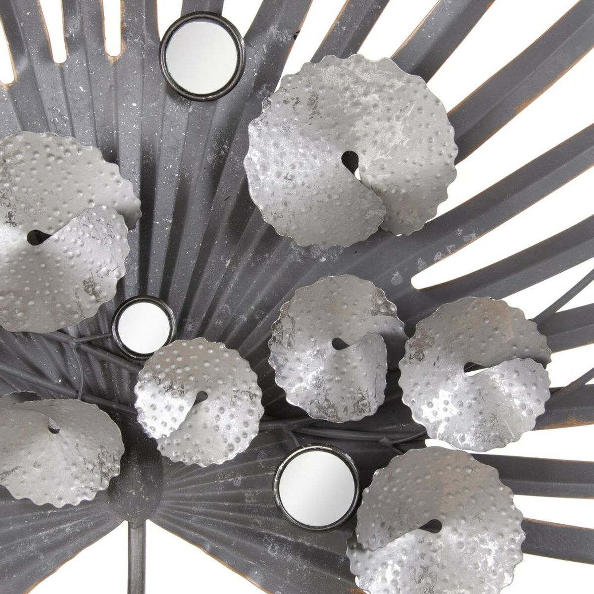 Väggdekoration 94 x 10 x 116,5 cm Metall Silver - 7