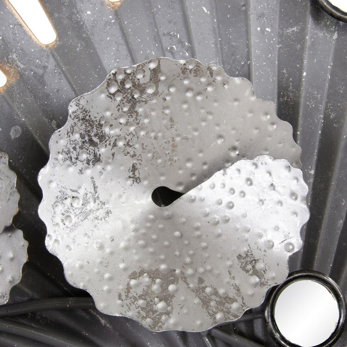 Väggdekoration 94 x 10 x 116,5 cm Metall Silver - 4