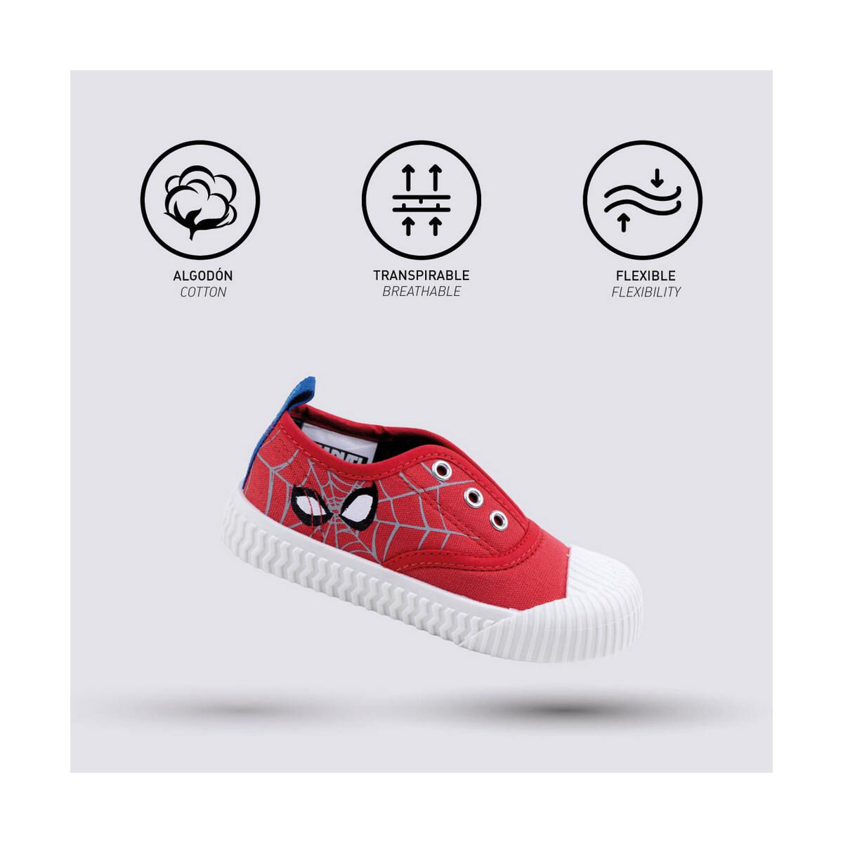 Sportskor Casual Barn Spider-Man Röd - 5
