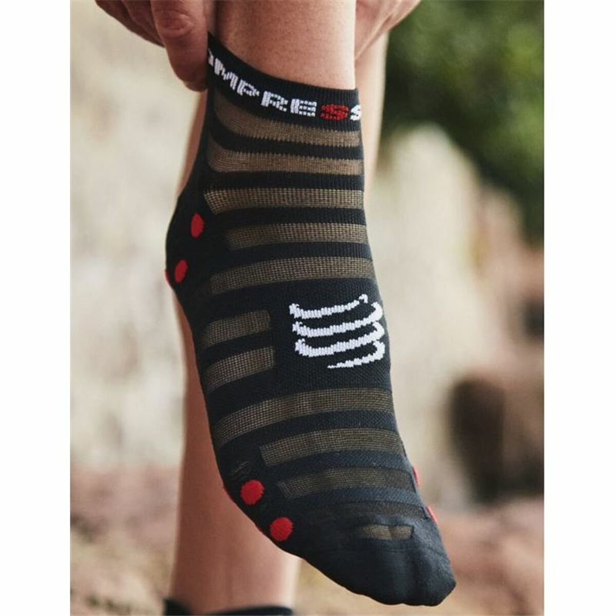 Sportstrumpor Compressport Pro Racing Svart - 3