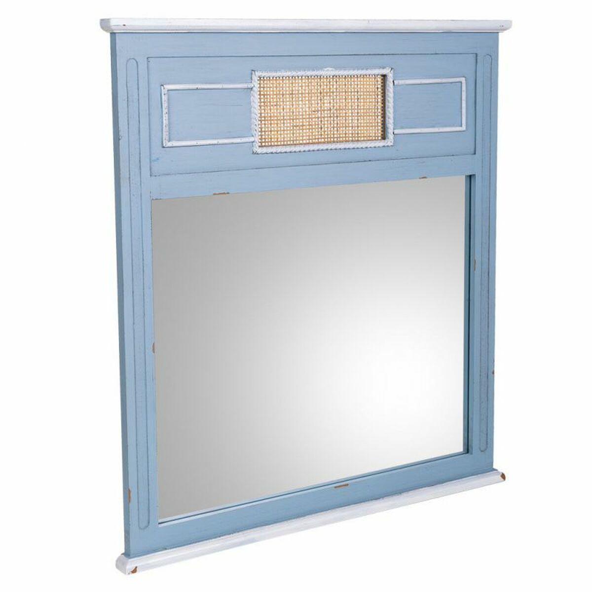 Väggspegel Alexandra House Living Blå 3 x 76 x 70 cm Rektangulär - 4