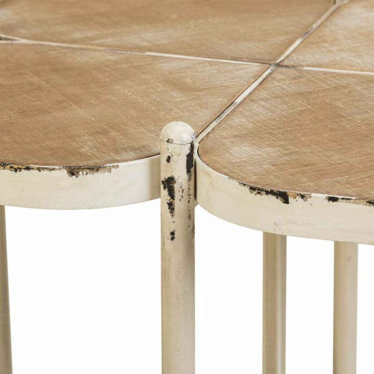 Soffbord Alexandra House Living Vit Metall Granträ Trä MDF 48 x 66 x 48 cm - 6