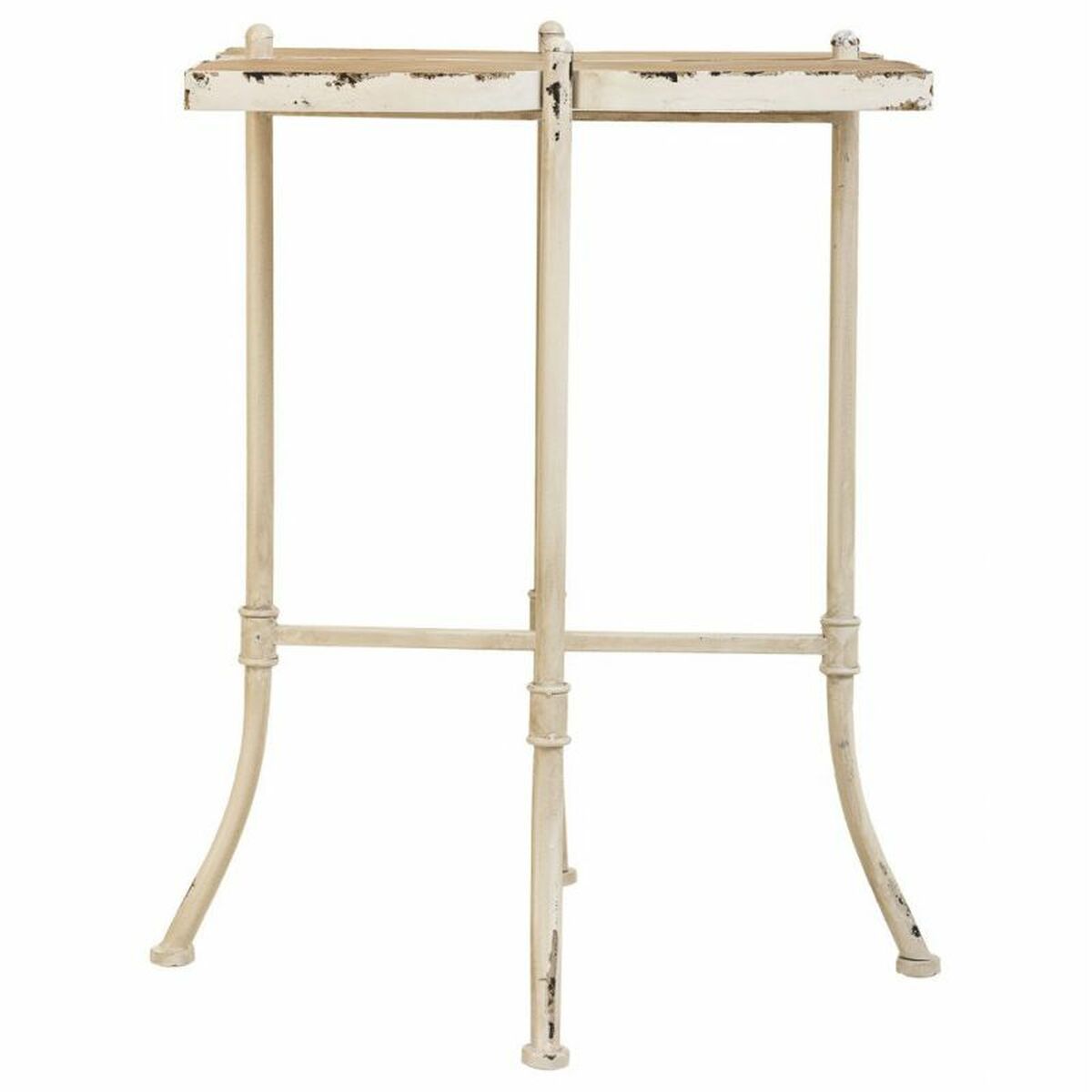 Soffbord Alexandra House Living Vit Metall Granträ Trä MDF 48 x 66 x 48 cm - 3