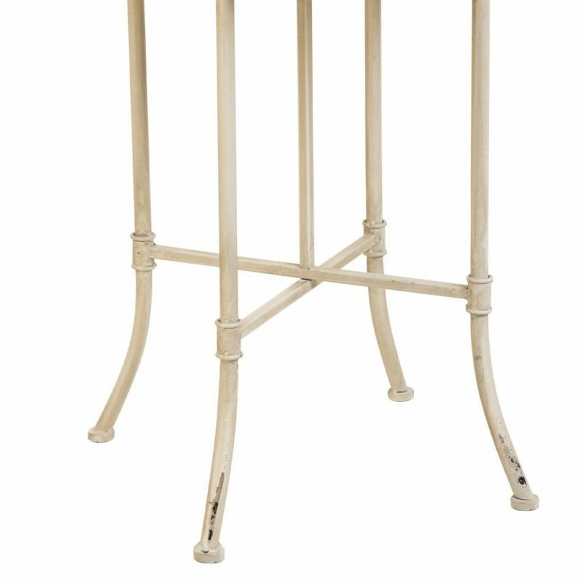 Soffbord Alexandra House Living Vit Metall Granträ Trä MDF 48 x 66 x 48 cm - 7