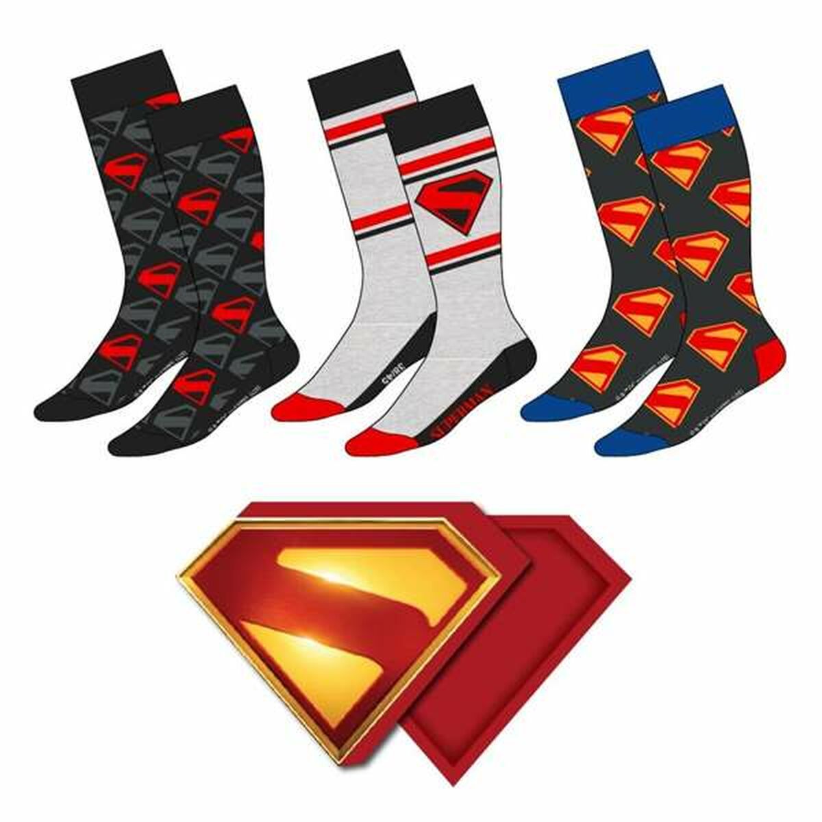 Strumpor Superman Multicolour 3 par - 2