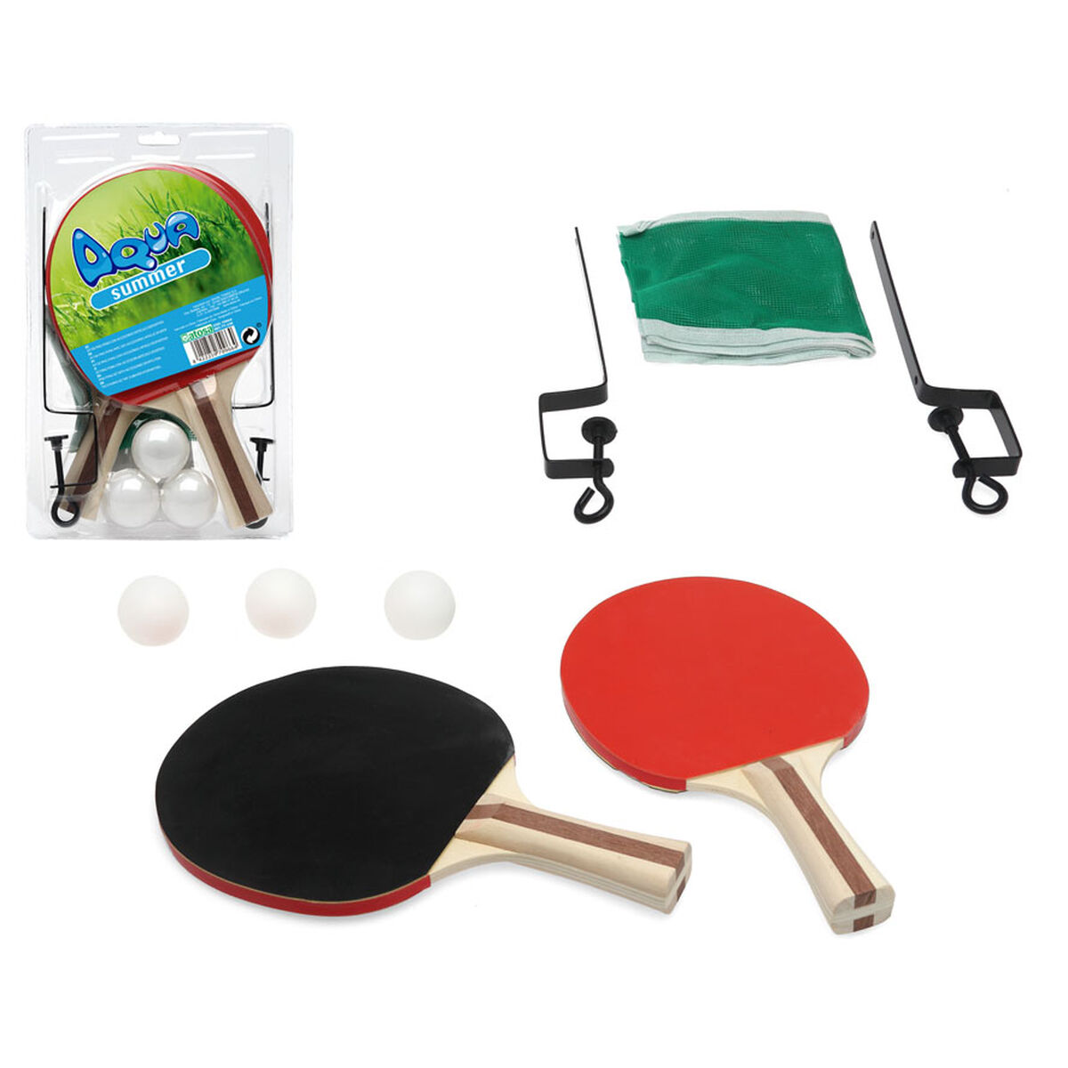 Ping Pong Set med nät - 2