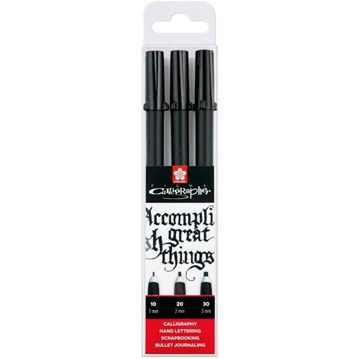 Tuschpennor Talens Sakura Pigma Calligrapher Svart - 2
