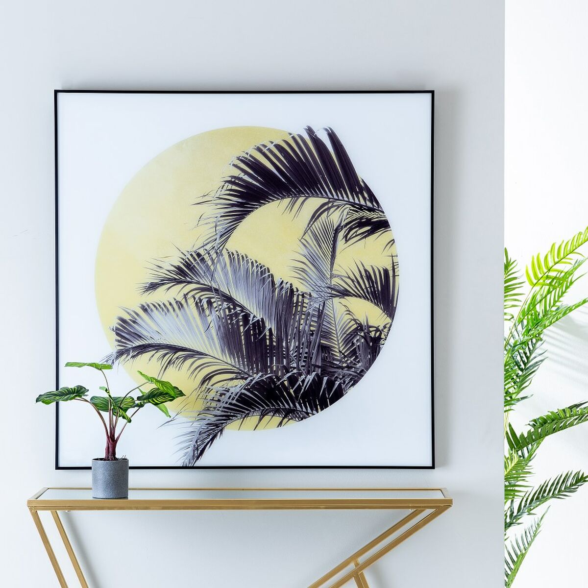 Kanvas Palmträd 100 x 2,5 x 100 cm Blad - 7