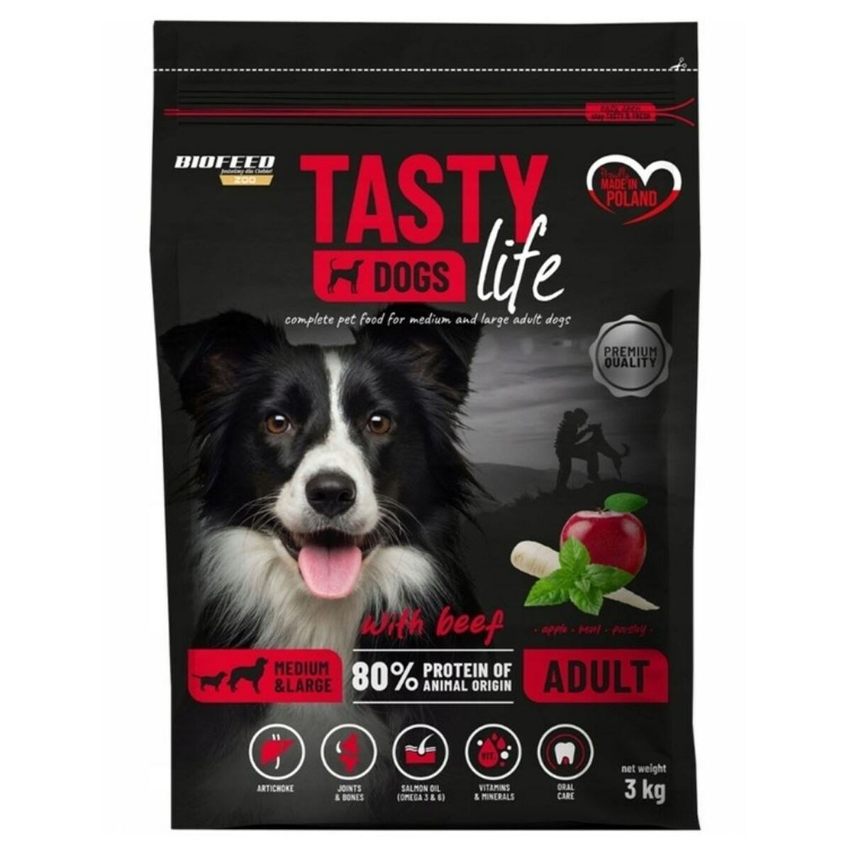 Foder Biofeed Tasty Life Kalvkött 3 Kg