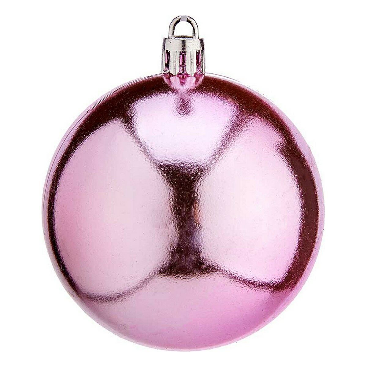 Julgranskulor Krist+ K1912476-4 Rosa Plast Ø 7 cm 12 antal