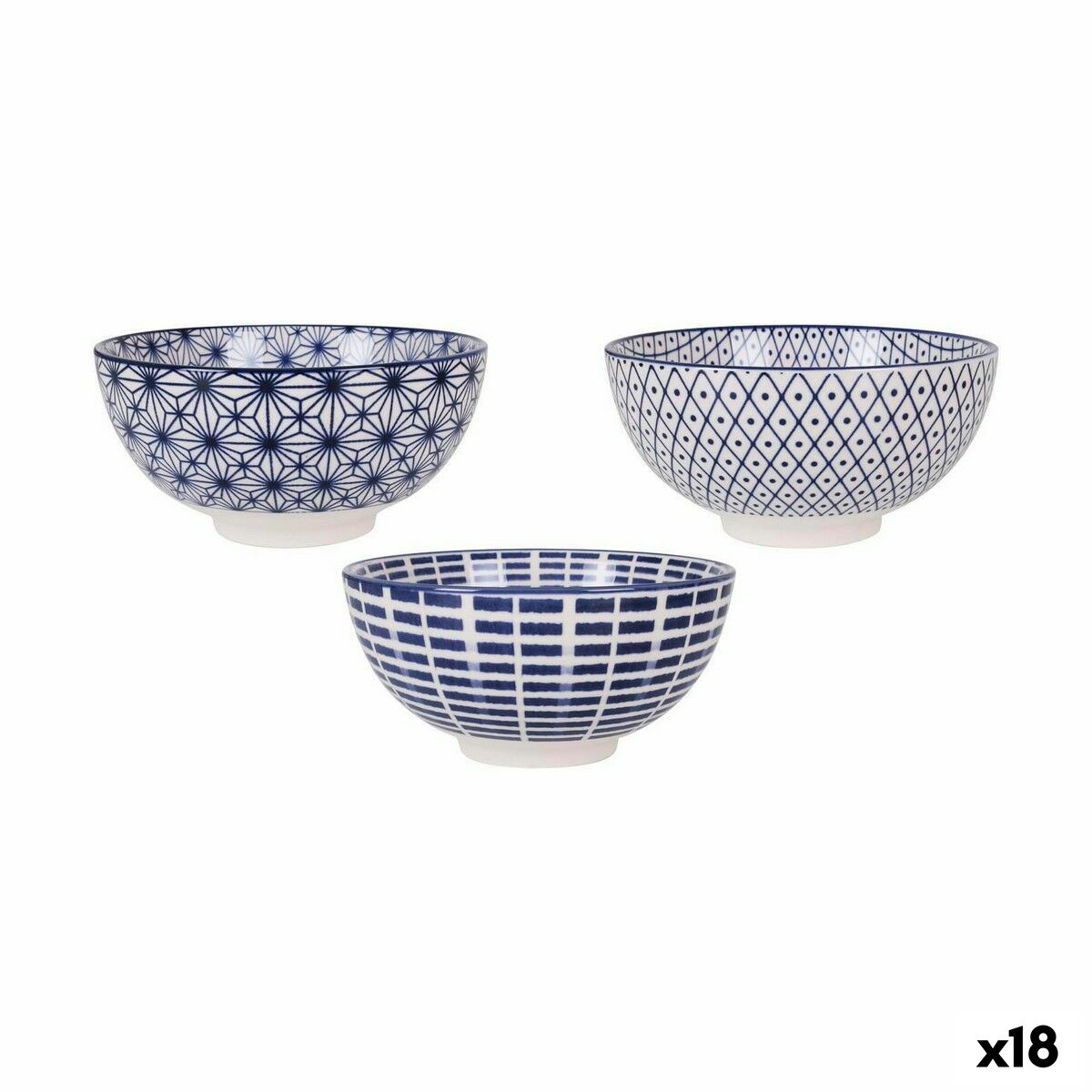 Skål Alfares Masako ø 15,5 x 7,7 cm Blå 15 x 7,3 cm (18 antal)