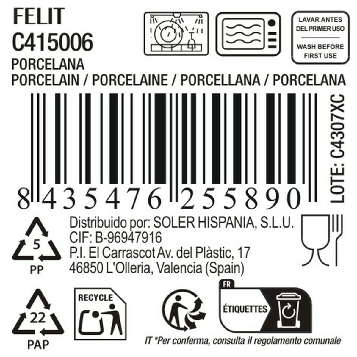 Djup tallrik La Mediterránea Felit (ø 22,5 cm) - 4
