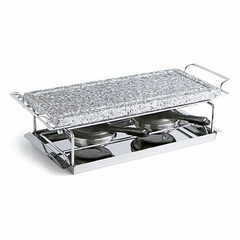 Grill med Stenplatta Quid Arbon Blandad Granit (33 x 15 x 1,8 cm)