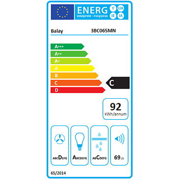 Konventionell fläkt Balay 3BC065MN Svart