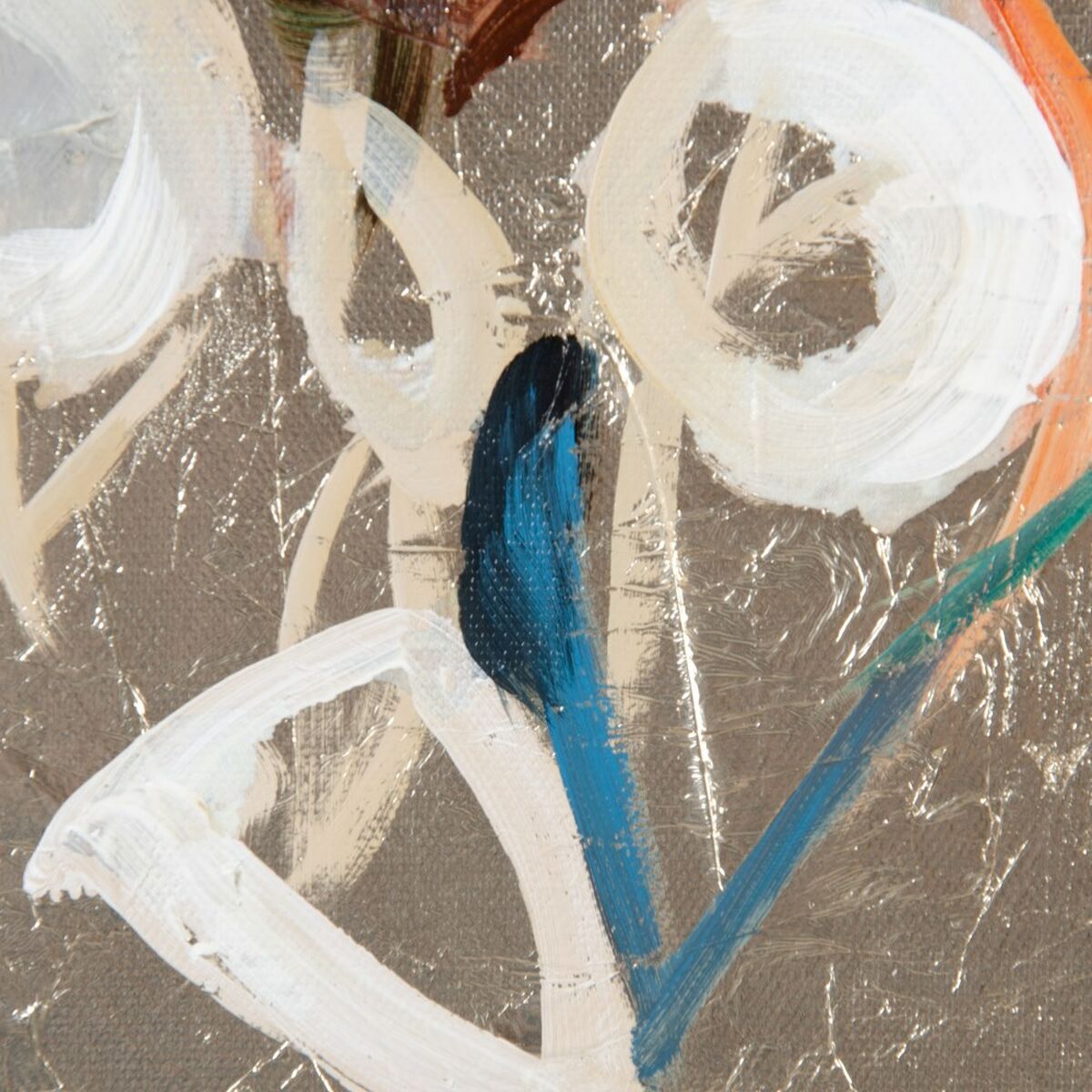 Tavla 90 x 2,8 x 90 cm Kanvas Virágok - 4