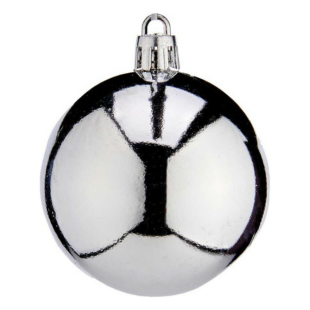 Julgranskulor Krist+ K1912477-3 Silvrig Plast Ø 6 cm 24 antal