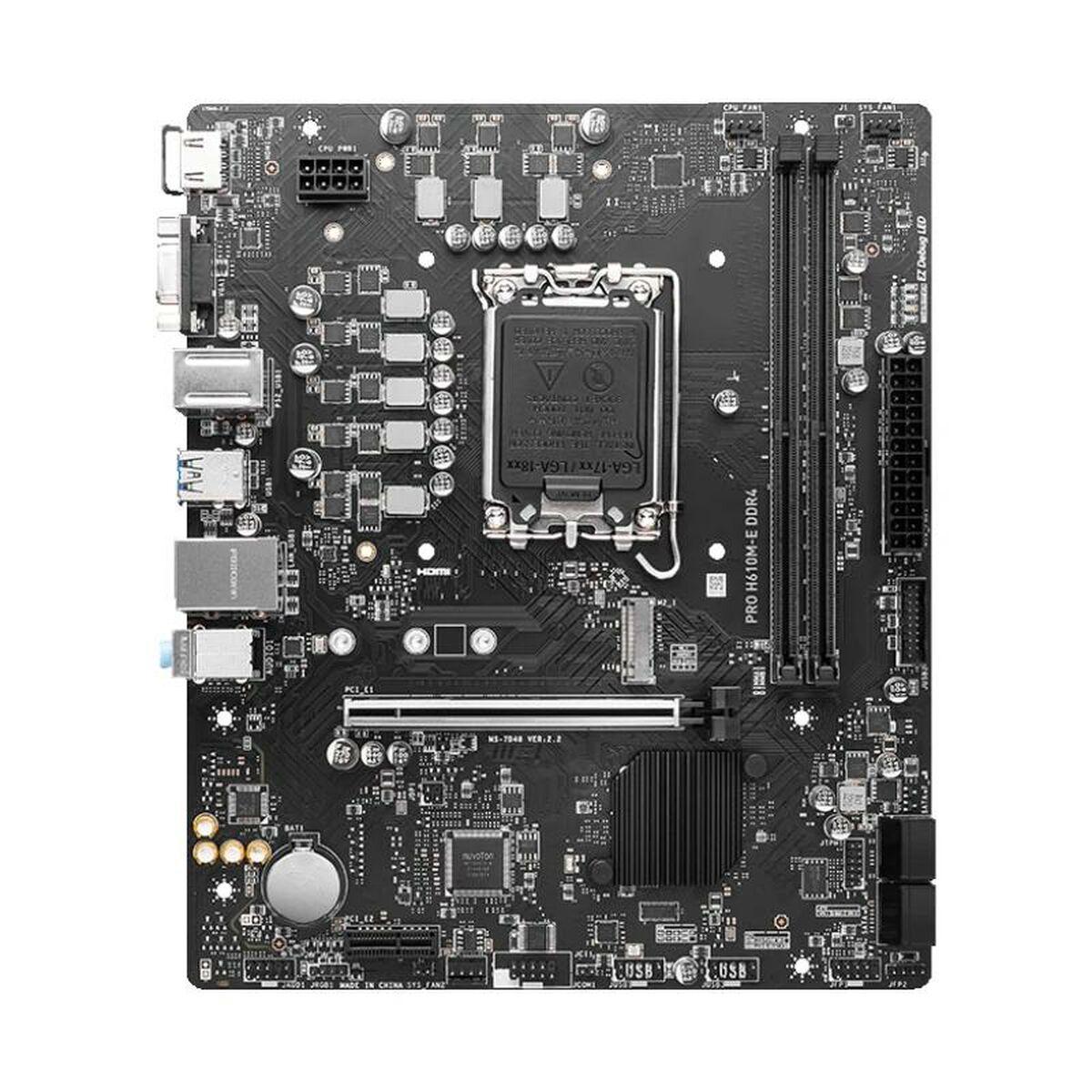 Moderkort MSI PRO H610M-E DDR4 H610 LGA 1700 DDR4 mATX - 2