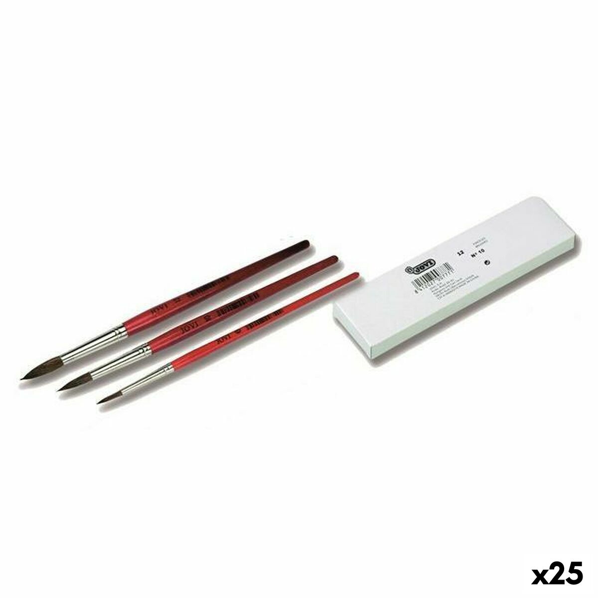 Penslar Jovi PONEY Nº3 Brun 178 mm 5,5 mm 12 Delar (25 antal)