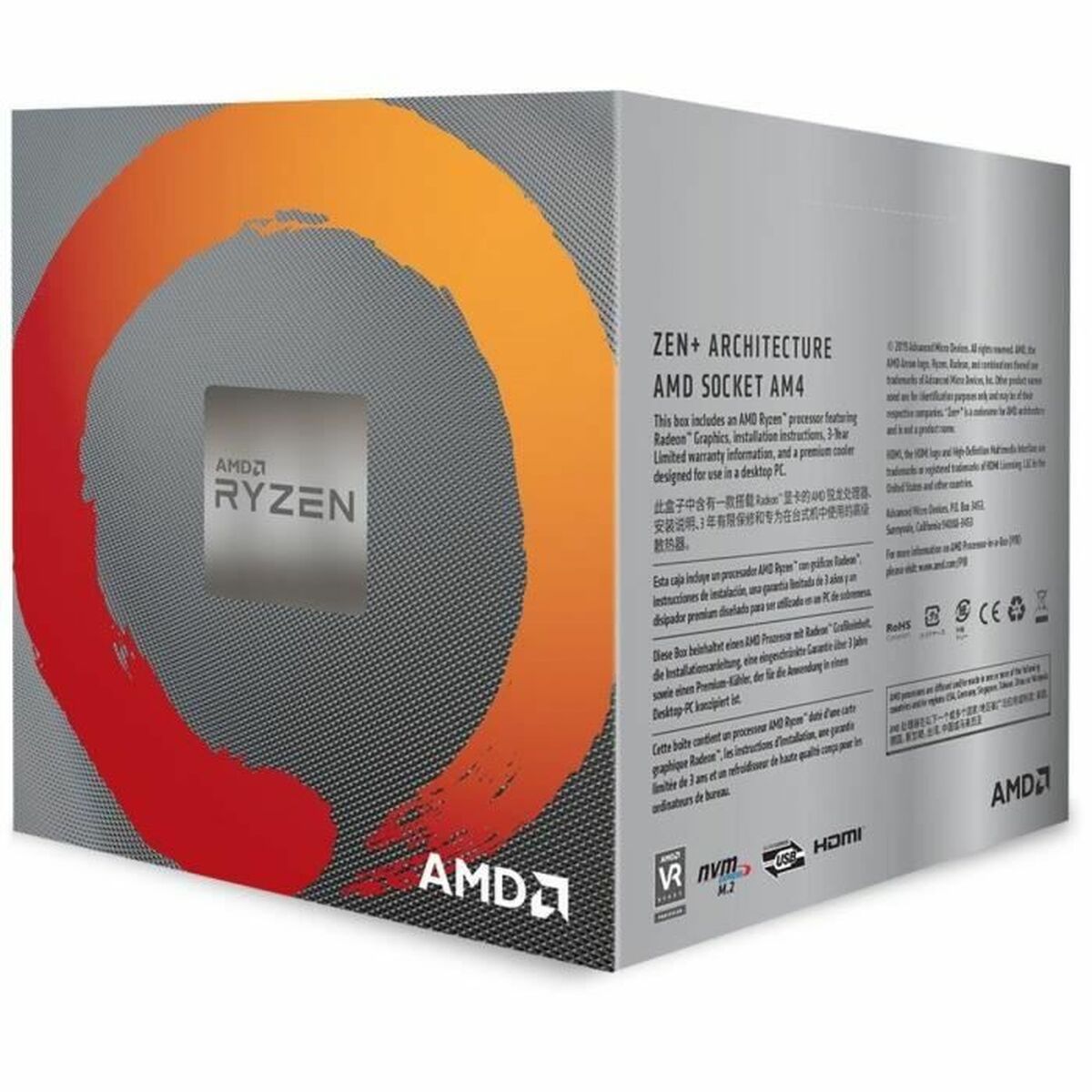 Processor AMD 3400G AMD AM4 - 3