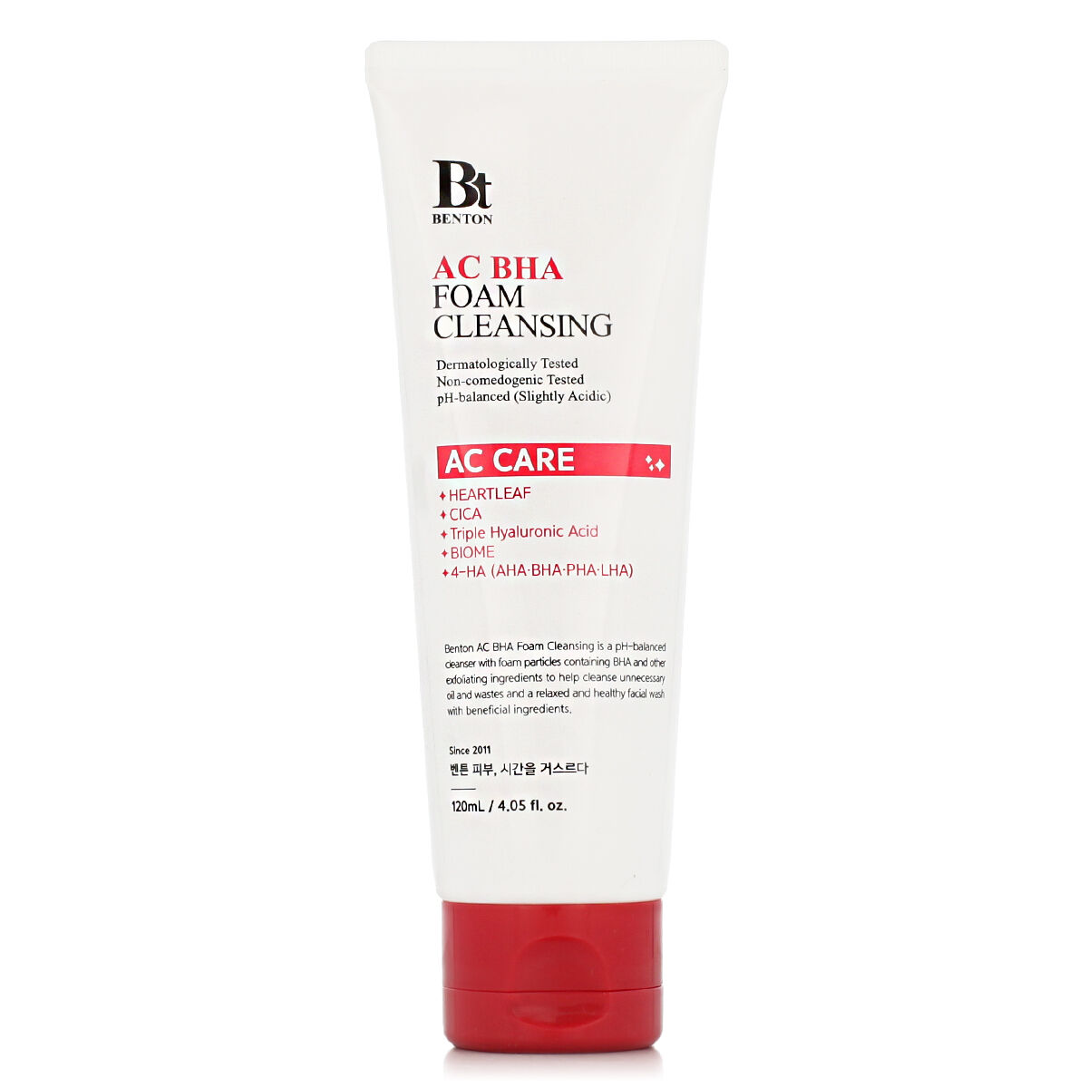 Rengörande ansiktsgel Benton AC BHA 120 ml