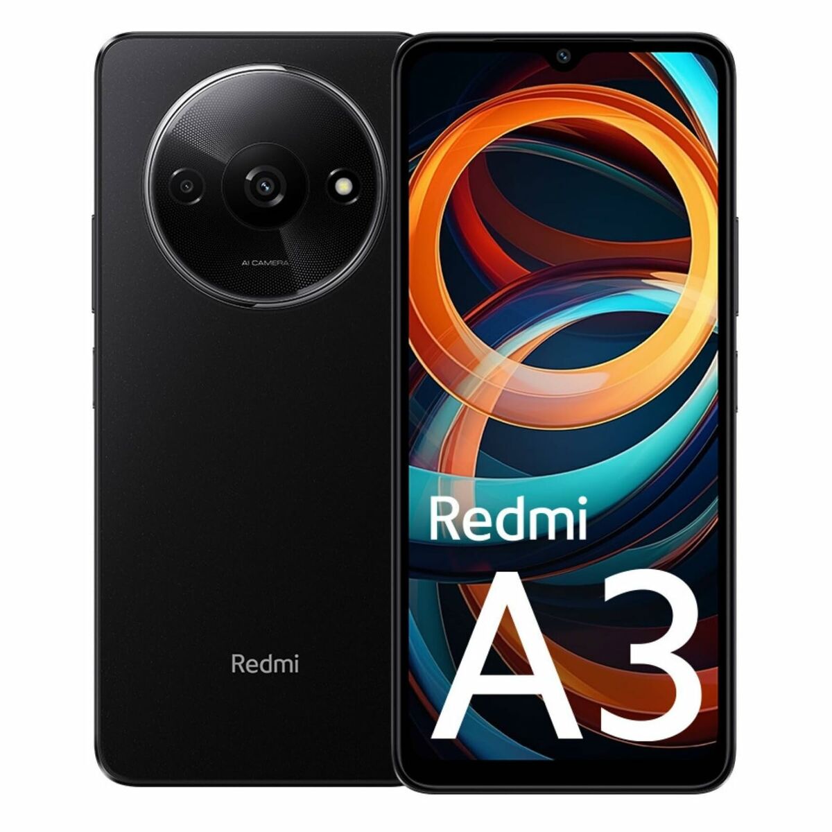 Smartphone Xiaomi Redmi A3 6,71" Octa Core Mediatek Helio G36 4 GB RAM 128 GB Svart