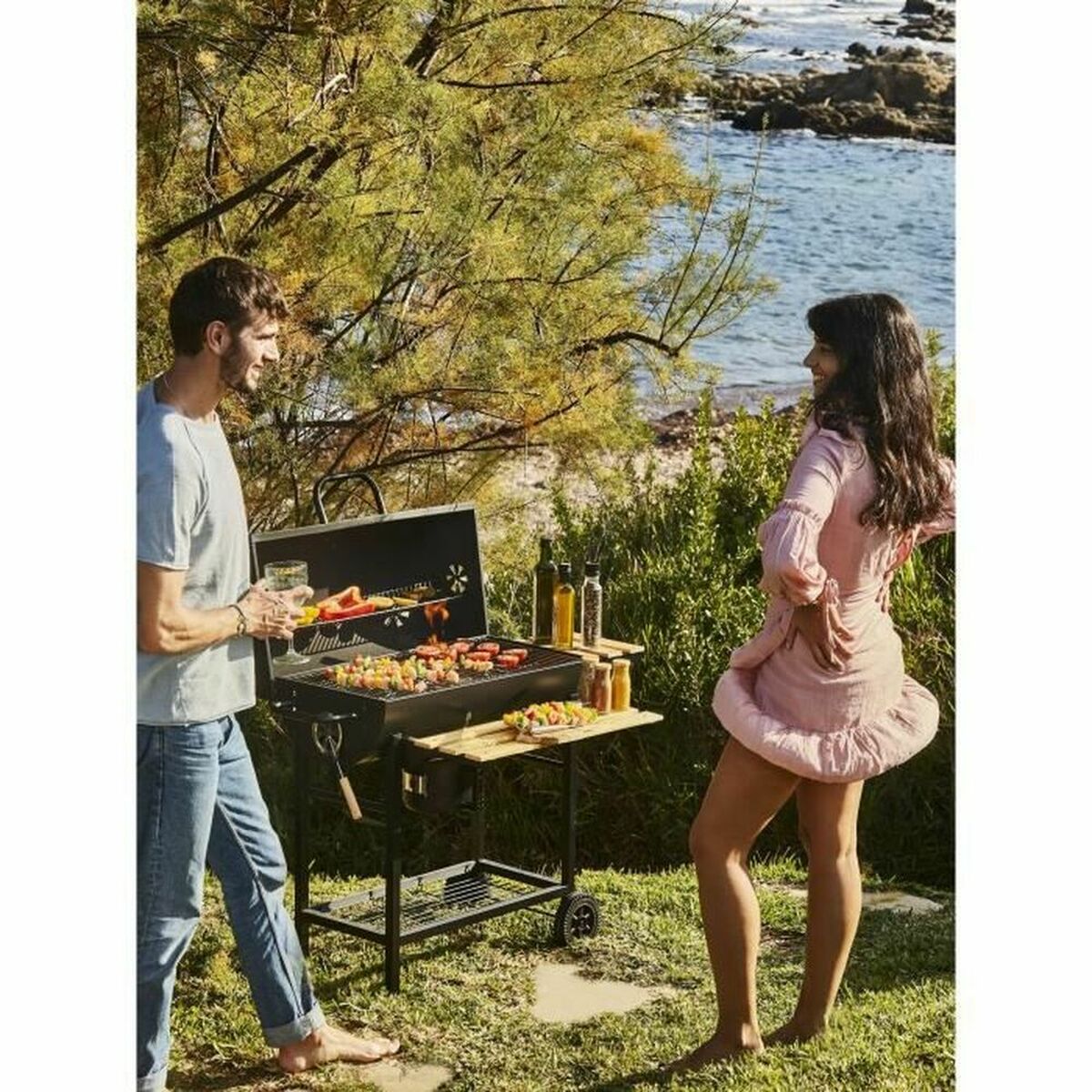 Bärbar Grill CookingBox 71 x 35 cm - 3
