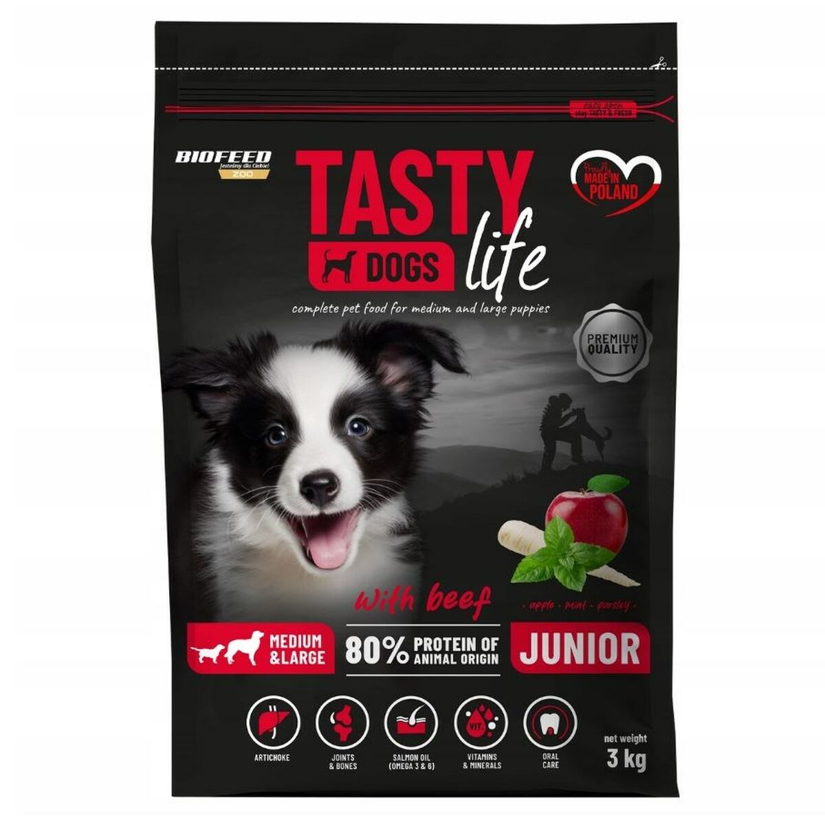 Foder Biofeed Tasty Life Kalvkött 3 Kg