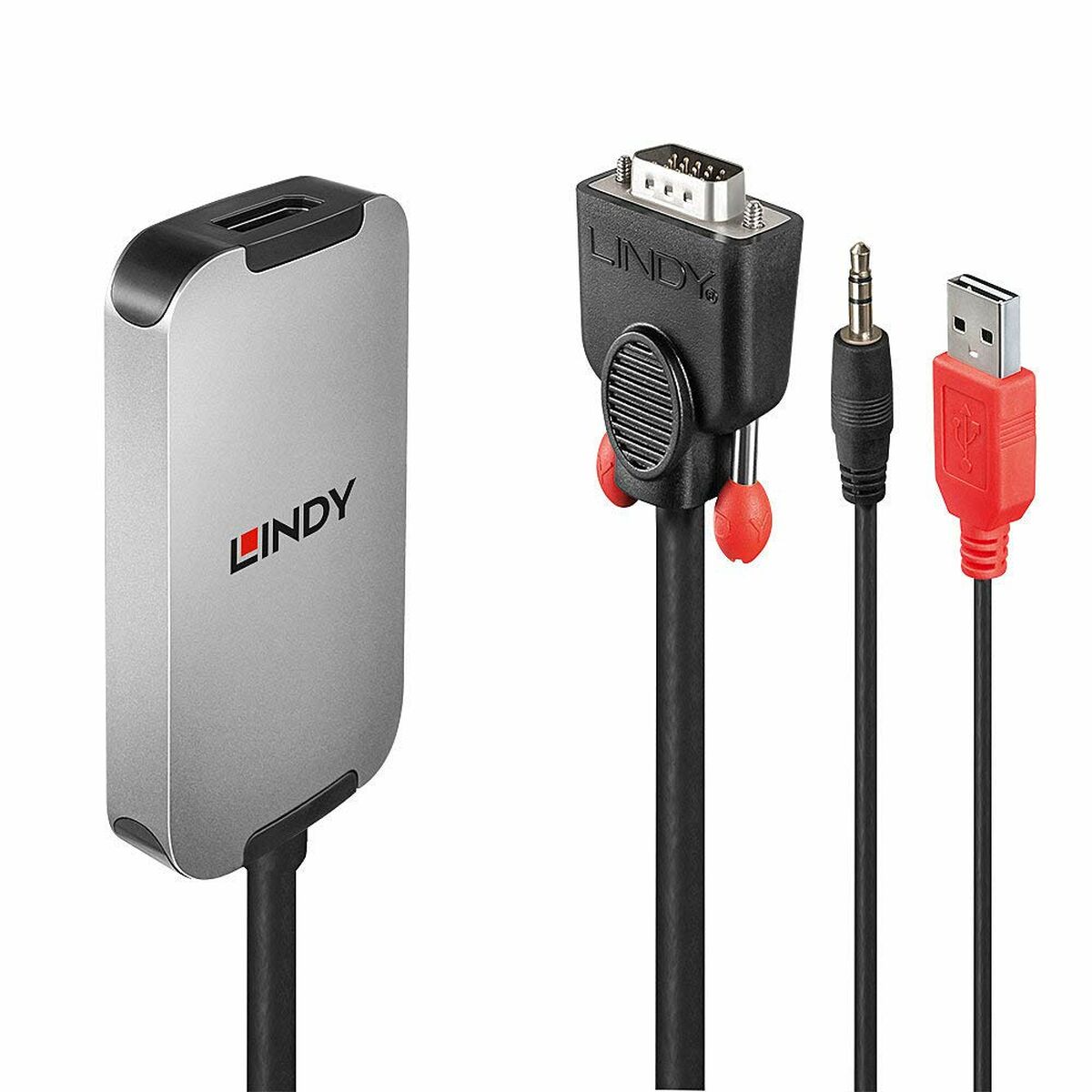 DisplayPort till VGA Adapter LINDY Svart 5 m