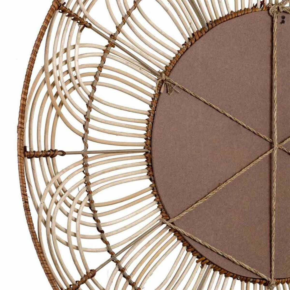 Väggspegel Alexandra House Living Brun 3 x 61 x 61 cm Cirklar - 7