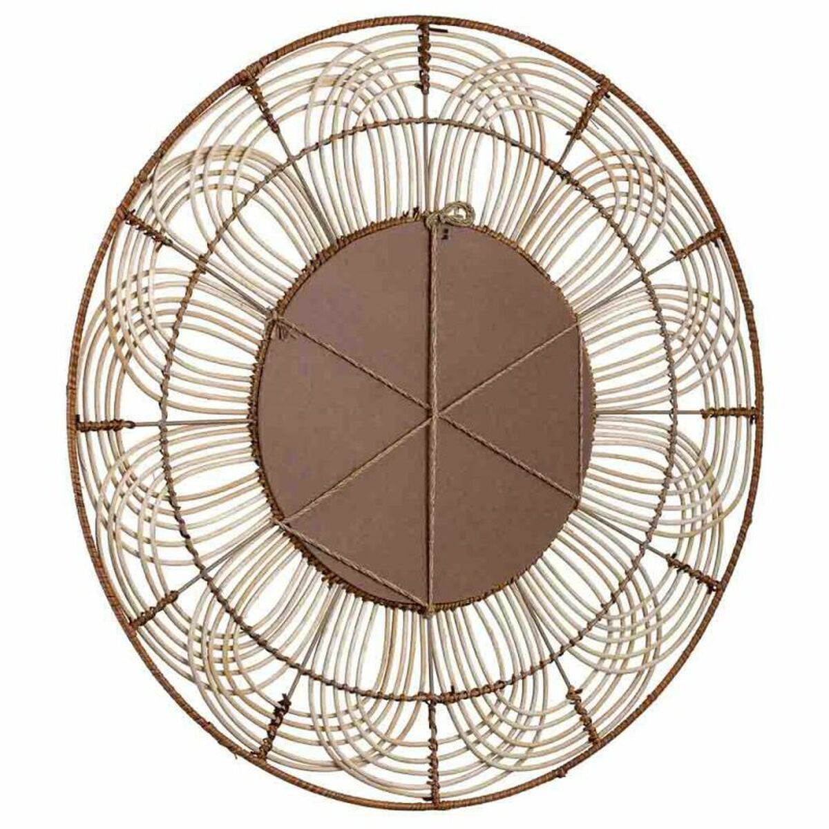 Väggspegel Alexandra House Living Brun 3 x 61 x 61 cm Cirklar - 6