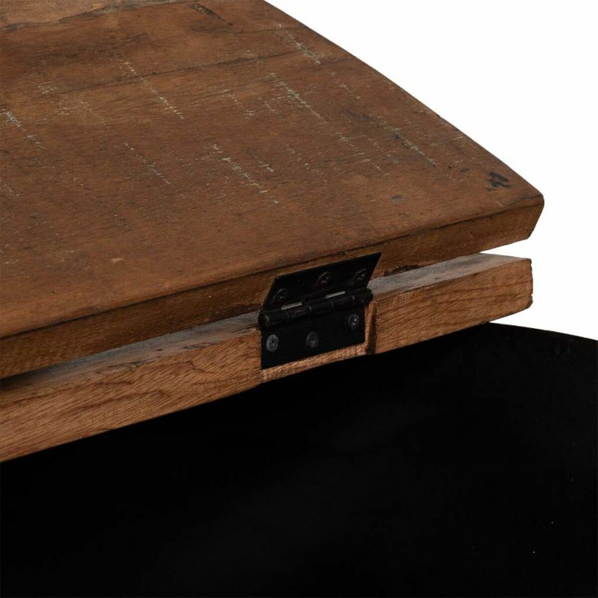 Soffbord Alexandra House Living Svart Järn Mangoträ 86 x 30 x 86 cm - 6