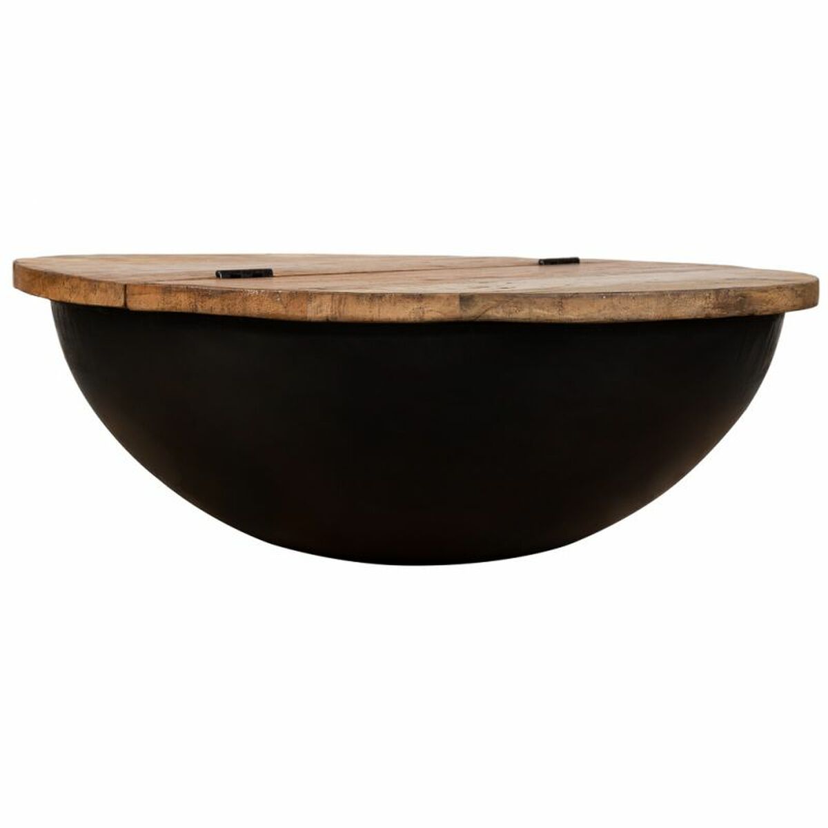 Soffbord Alexandra House Living Svart Järn Mangoträ 86 x 30 x 86 cm - 5
