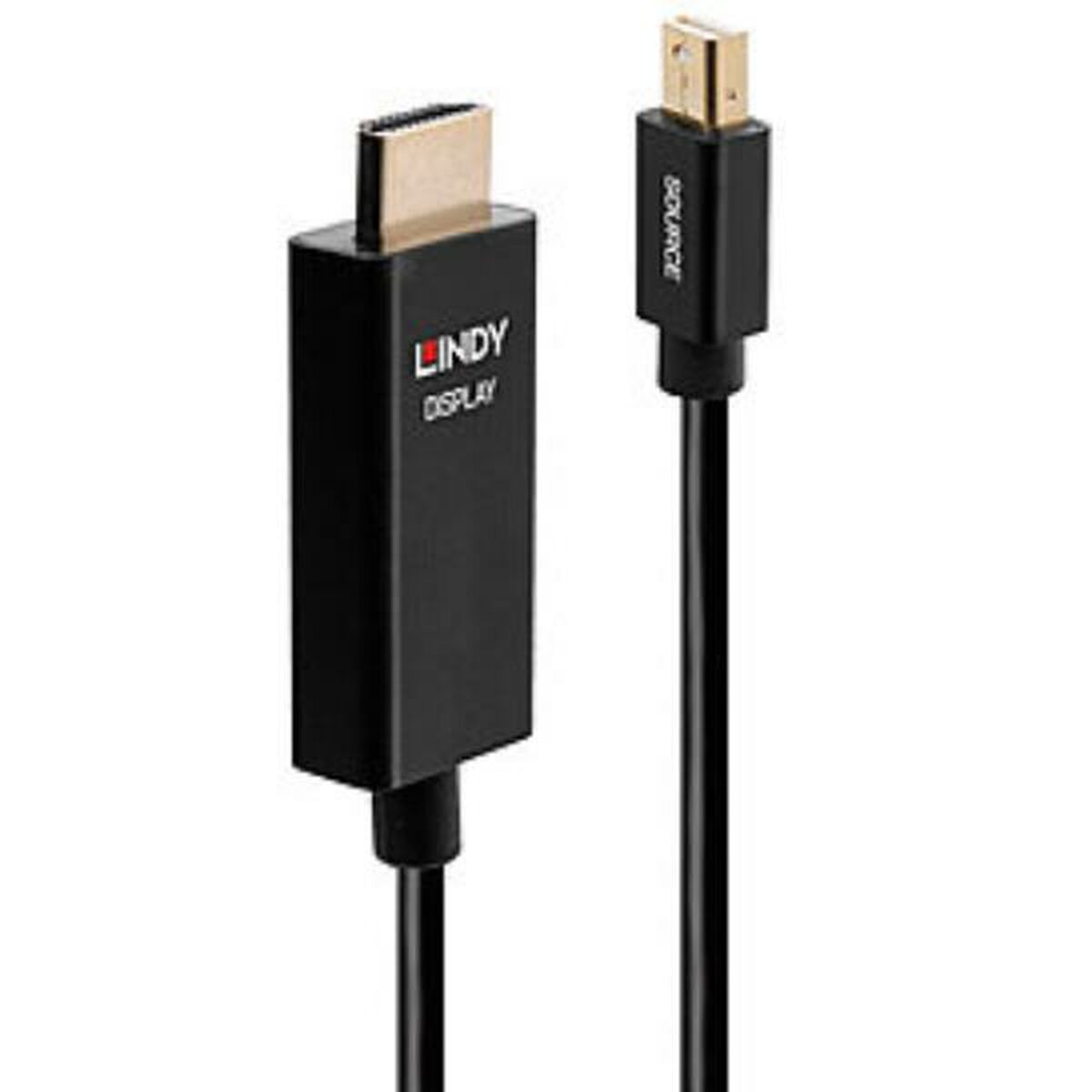 Adapter Mini Display Port till HDMI LINDY 2 m Transparent