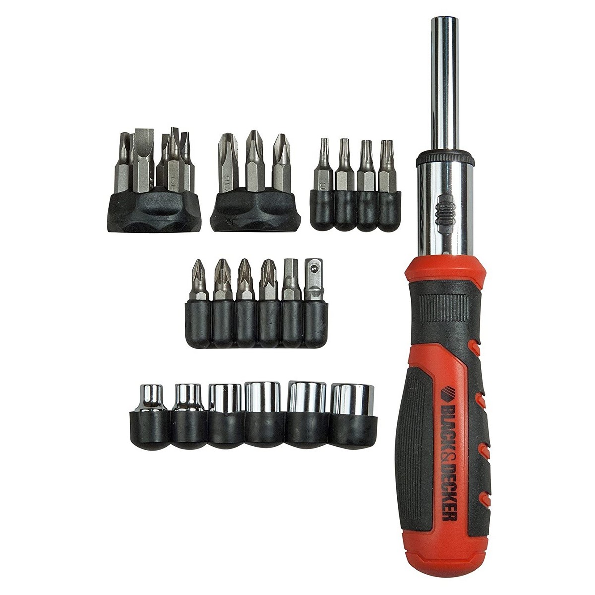 Bit set with screwdriver Black & Decker BDHT0-62130 29 Delar - 5