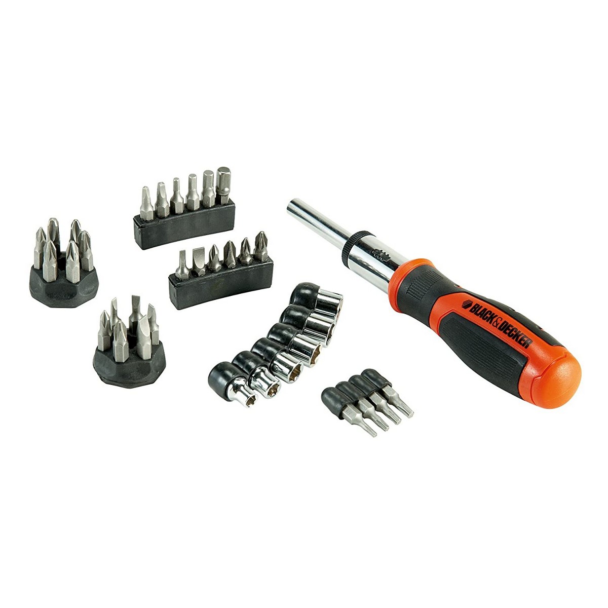 Bit set with screwdriver Black & Decker BDHT0-62130 29 Delar - 4