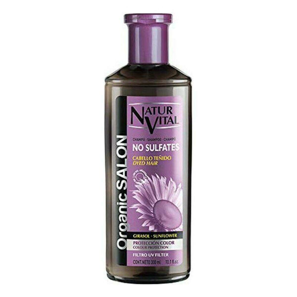 Schampo för färgat hår Naturvital 7052S 300 ml