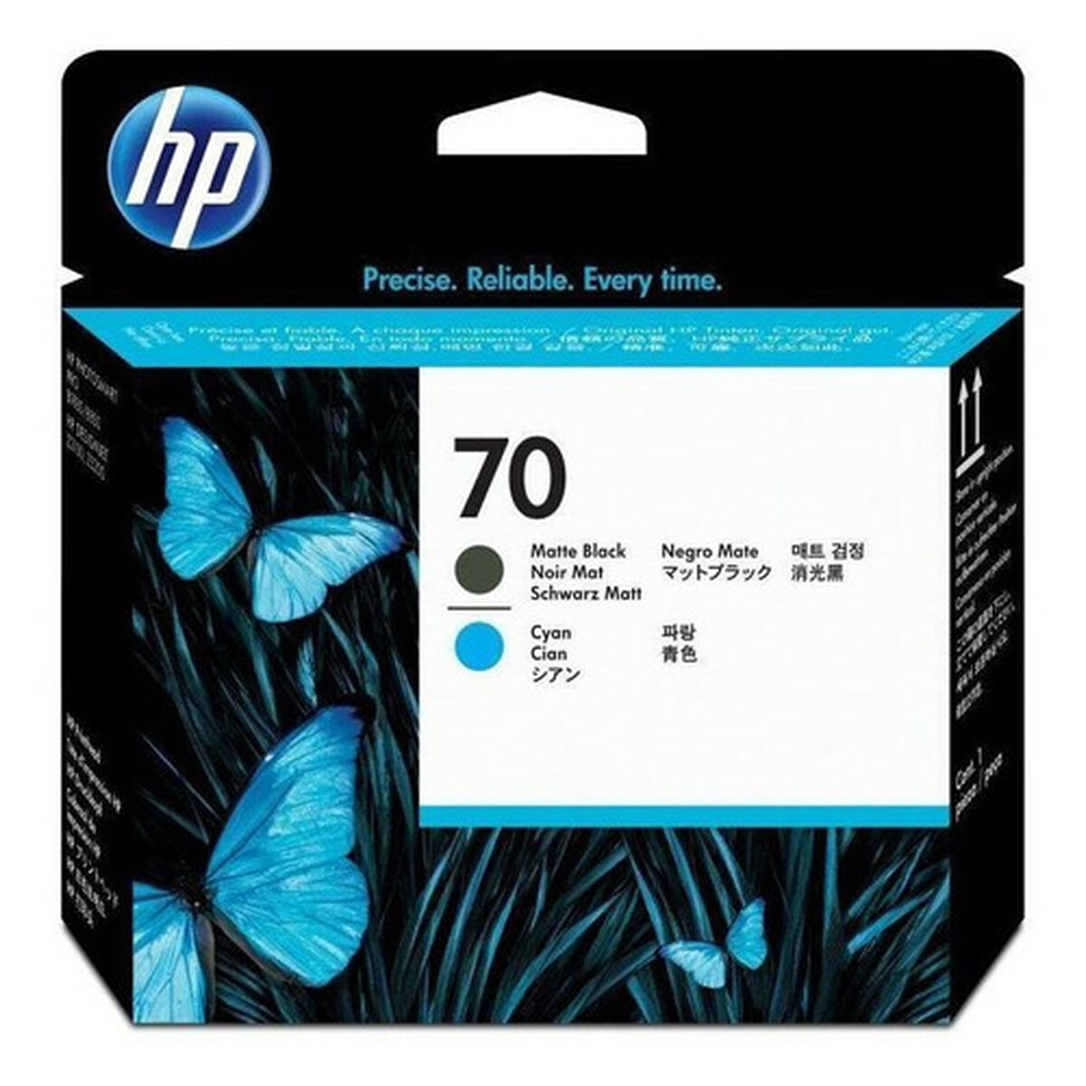 Tandborsthuvud HP HP 70 Svart matt Turkos